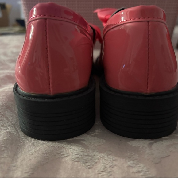 Bright Pink Loafers with Bow never worn - Picture 5 of 5